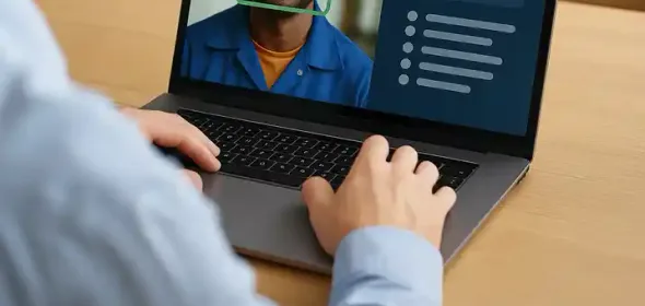 Recruiter bekijkt AI-dashboard met kandidatenmatching op laptopscherm