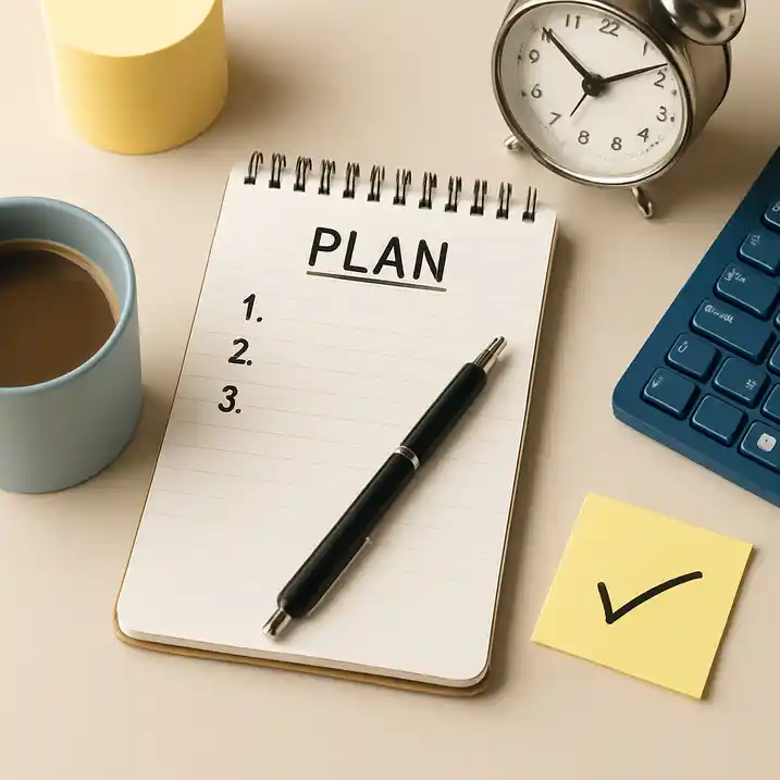 Werkzoekende blijft gemotiveerd tijdens lange zoektocht met notitieboek en planning